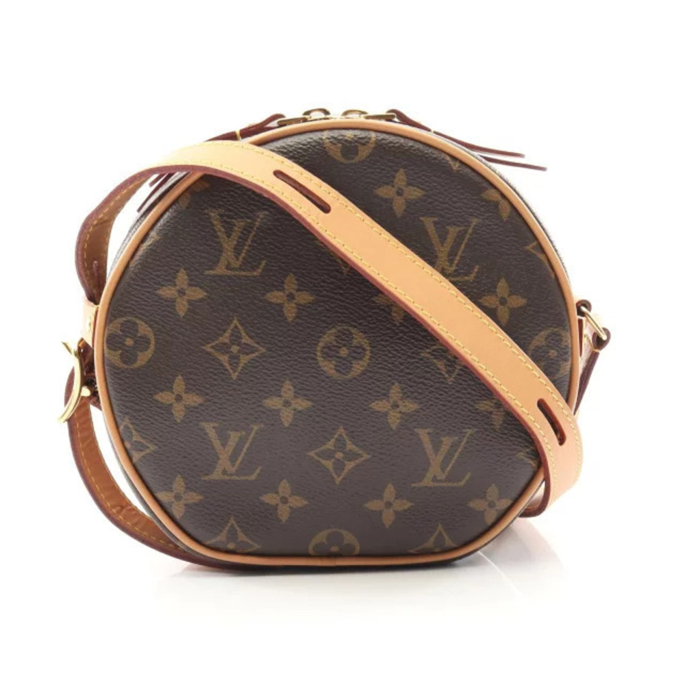 Louis Vuitton Boite Chapeau Souple Shoulder Bag Canvas Leather Monogram Brown